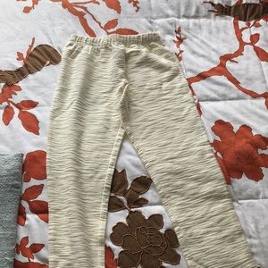 Eberjey ivory cotton lounge pants